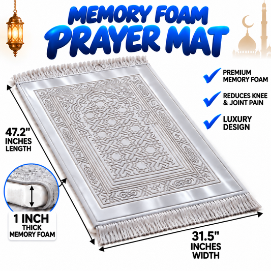 TAQWA ORTHOPEDIC MEMORY FOAM PRAYER MAT | FREE DELIVERY