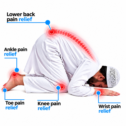 TAQWA ORTHOPEDIC MEMORY FOAM PRAYER MAT | PACK OF 3 | FREE DELIVERY